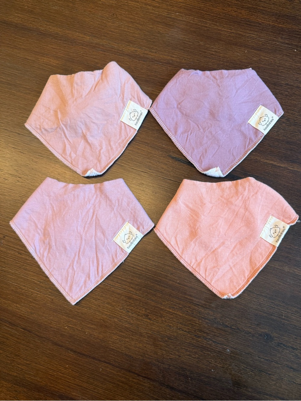 Baby Bandana Bibs - Pink and Lavender - keababie
